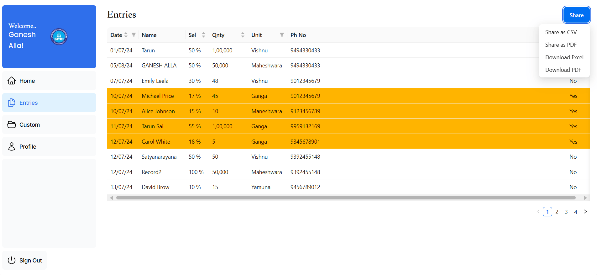 Hatchery Order Tracking System preview
