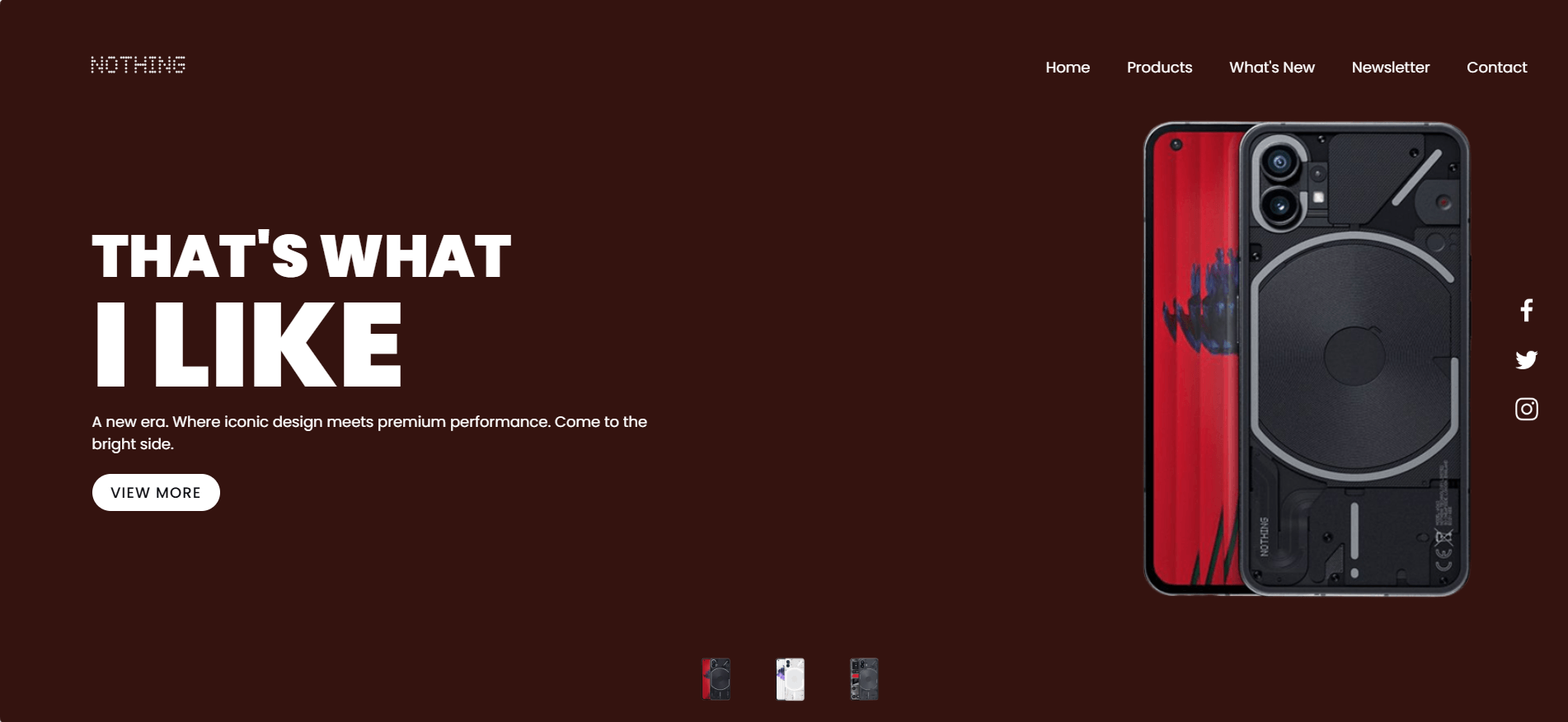 Nothing Phone Landing Page preview
