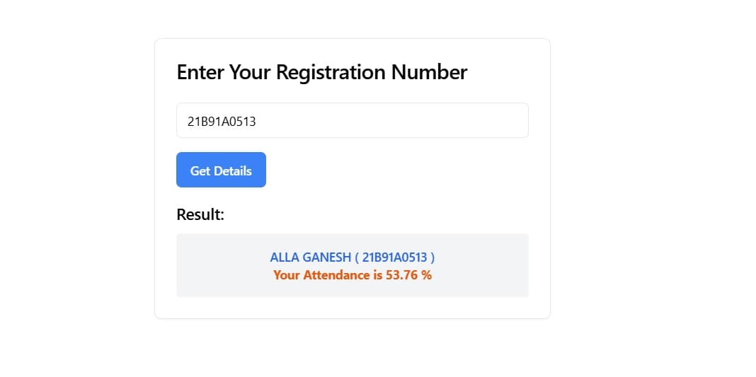 College Website Attendance Scraper project thumbnail