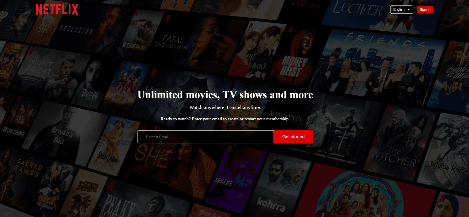 Netflix UI Clone project thumbnail